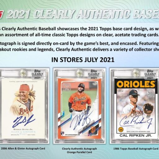 2021 Topps Clearly Authentic Baseball