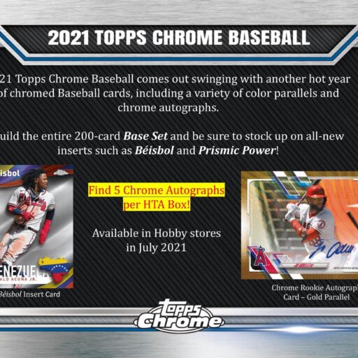2021 Topps Chrome Jumbo Baseball