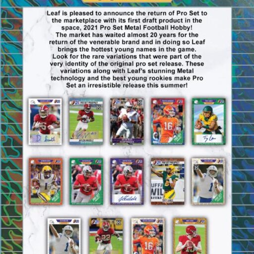 2021 Leaf Pro Set Metal Football