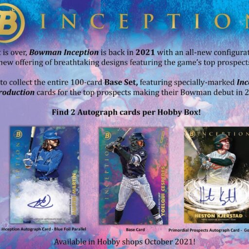 2021 Bowman Inception Baseball
