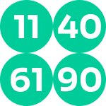 11 - 40 - 61 - 90