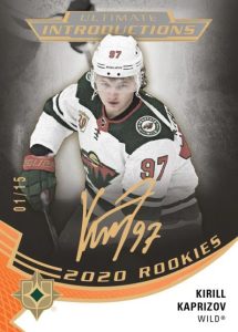 Ultimate Introductions Onyx Black Auto Parallel, Kirill Kaprizov