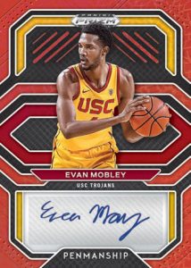 College Penmanship Prizms Choice Red, Evan Mobley