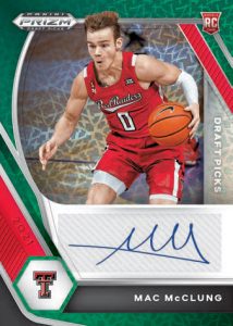 Draft Picks Autographs Prizms Choice Green, Mac McLung