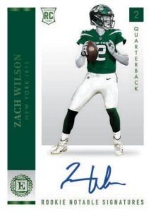 Rookie Notable Signatures Emerald, Zach Wilson