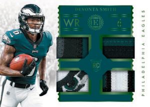 Rookie Quad Memorabilia Emerald, Devonta Smith