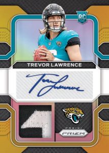 Rookie Patch Autographs Prizm Gold, Trevor Lawrence
