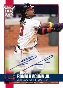 Big League Autograph Card, Ronald Acuna Jr