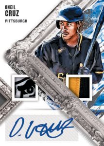 DK MATERIAL SIGNATURES HOLO PLATINUM BLUE, ONeil Cruz