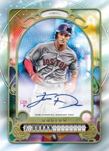 Astrological Chrome Autograph Card, Jarren Duran, 2022 Topps Gypsy Queen, baseball