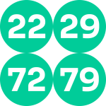 22 - 29 - 72 - 79