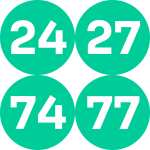24 - 27 - 74 - 77