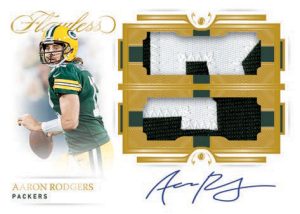 Flawless Football, DUAL PATCH AUTOGRAPHS, Aaron Rodgers