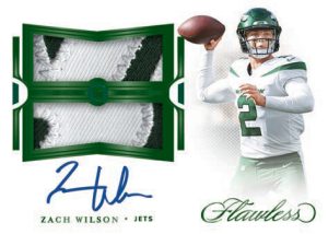 ROOKIE DUAL PATCH AUTOGRAPHS EMERALD Zack Wilson