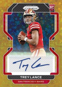 ROOKIE AUTOGRAPHS PRIZM NO HUDDLE GOLD, Trey Lance