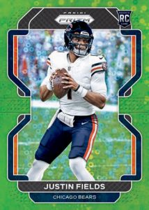 ROOKIES PRIZM NO HUDDLE NEON GREEN, Justin Fields