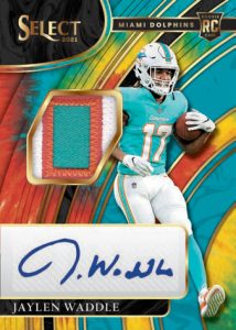 ROOKIE SIGNATURES MEMORABILIA Tie-Die Prizm, Jaylen Waddle