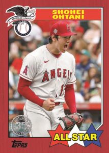 1987 Topps All Star Baseball Insert - Red Parallel, Shohei Otani