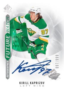 Base Set Autographed Future Watch Rookies, Kirill Kaprizov