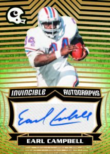 INVINCIBLE AUTOGRAPHS, Earl Campbell