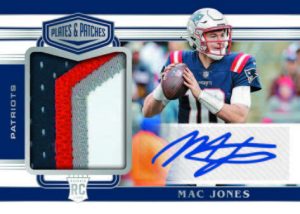 PLATES & PATCHES ROOKIE JERSEY AUTOGRAPH, Mac Jones