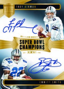 SUPER BOWL CHAMPIONS DUAL AUTOGRAPHS, Emmitt Smith, Troy Aikman