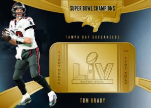 SUPER BOWL CHAMPIONS GOLD BAR, Tom Brady