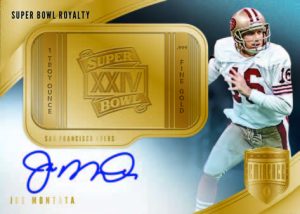 SUPER BOWL ROYALTY SIGNATURES, Joe Montana
