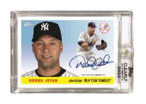 Clearly Authentic 1955 Reimagining Autograph, Derek Jeter