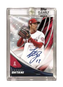 Clearly Authentic Topps Tek Autograph, Shohei Otani