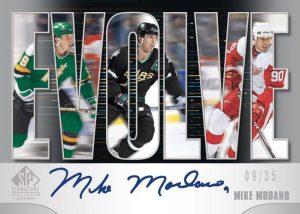 2020-21 Upper Deck SP Signature Edition Legends Hockey- EVOLVE Silver Spectrum Foil Auto Parallel, Mike Modano