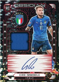 2021-22 Panini Obsidian Asian Edition Tmall Soccer- MATRIX MATERIALS AUTOGRAPHS, Crio Immobile