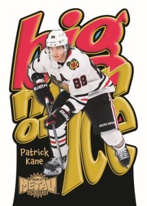 2021-22 Upper Deck Skybox Metal Universe Hockey- BIG MAN ON ICE Gold Parallel, Patrick Kane