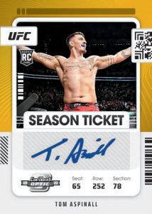 CONTENDERS OPTIC ROOKIE SEASON TICKET GOLD, Tom Aspinall