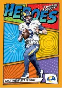 2022 Panini Prestige H2 Football- HEROES GOLD, Matthew Stafford
