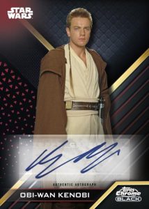 Galactic Black Autograph -Red Refractor Parallel, Obi-Wan Kenobi