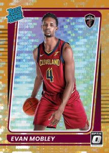 2021-22 Panini Donruss Optic H2 Basketball- BASE RATED ROOKIES GOLD PULSAR H2, Evan Mobley