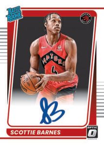 2021-22 Panini Donruss Optic H2 Basketball- RATED ROOKIES SIGNATURES, Scottie Barnes