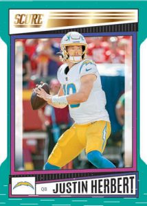 2022-23 Panini Score Football- BASE DIE-CUT, Justin Herbert