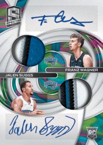 ROOKIE DUAL PATCH AUTOGRAPHS MARBLE, Jalen Suggs & Franz Wagner