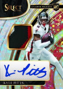 2021 Panini Select H2 Football- ROOKIE SIGNATURES MEMORABILIA PRIZM DISCO, Kyle Pitts