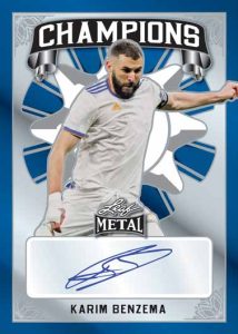2022 Leaf Metal Soccer- Champions, Karim Benzema