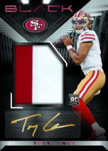 2022 Panini Black Football- ROOKIE PATCH AUTOGRAPHS RUBY, Trey Lance