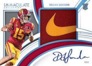 PREMIUM PATCHES ROOKIE AUTOGRAPHS BRAND LOGO, Drake London