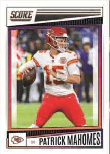 2022 Panini Score H2 Football- Base Dynamic, Patrick Mahomes