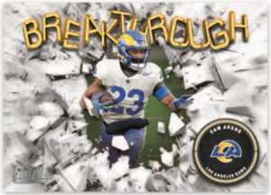 2022 Panini Score H2 Football- Breakthrough, Cam Akers