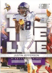 2022 Panini Score H2 Football- Toe the Line, Justin Jefferson