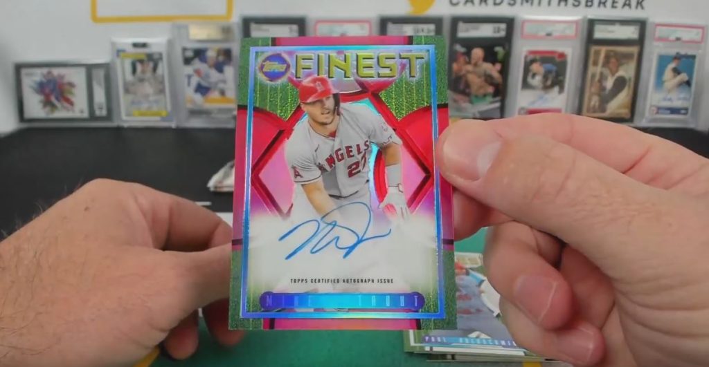 Mike Trout Finest Autograph