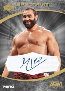 2021 Upper Deck AEW Spectrum Wrestling - BASE SET Dark Auto Parallel, Miro
