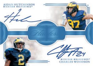 FLAWLESS DUAL SIGNATURES PLATINUM, Aidan Hutchinson, Charles Woodson